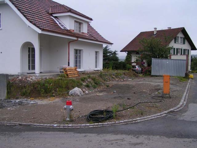 Neuanlage Gartenanlage um Einfamilienhaus Gartenbau