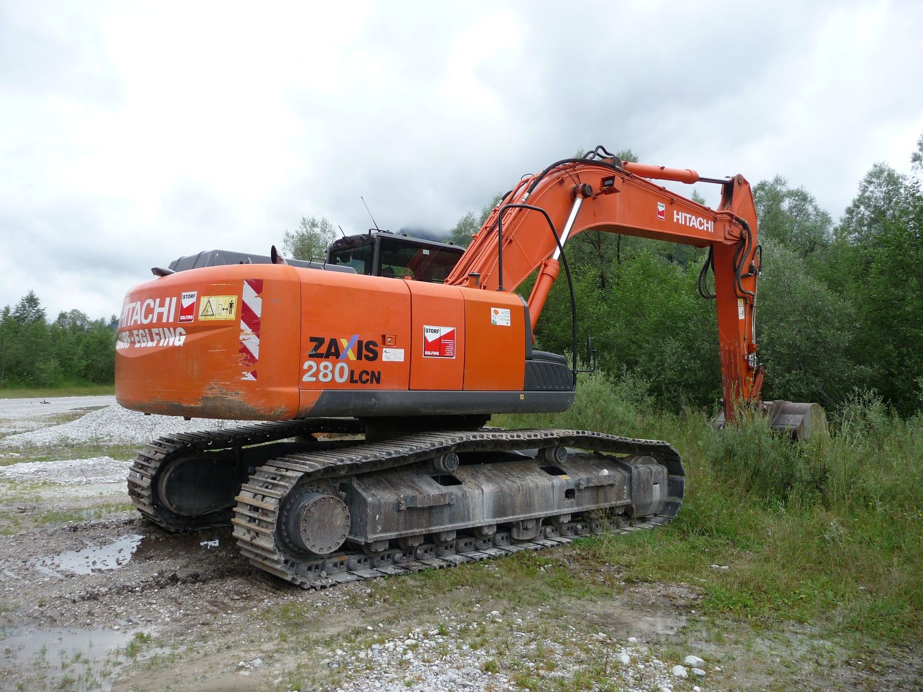Bagger mit Teleskoparm - ZX330LC-5G CTA - Hitachi Construction Machinery  Europe - großformatig / auf Raupen / für Baustellen