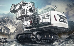 Mehr Informationen zu "Liebherr R 9200 Hintergrundbild"