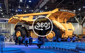 Mehr Informationen zu "Komatsu 360 Grad Video - MINExpo 2016"