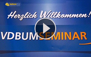Mehr Informationen zu "Video: Eröffnung VDBUM Seminar 2017"