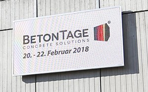 Mehr Informationen zu "62. BetonTage 20. bis 22. Februar 2018"