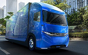 Mehr Informationen zu "Vollelektrischer Lkw E-Fuso Vision One"