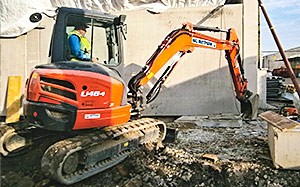 Mehr Informationen zu "Kubota U48-4 Bagger von HKL im Einsatz"