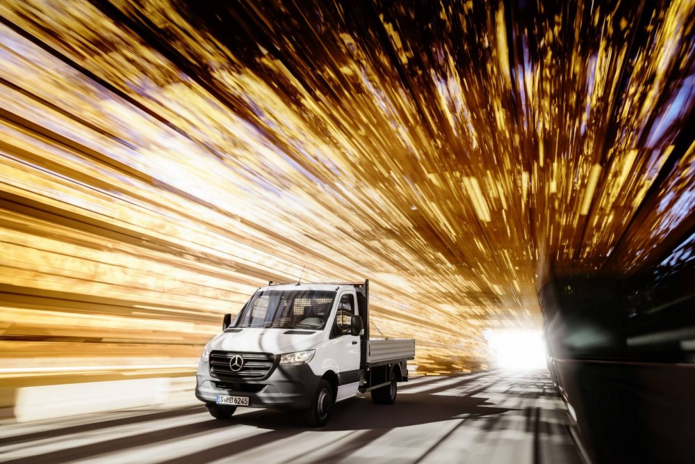 Sprinter Pritsche 2018 von Mercedes-Benz © Foto: Mercedes-Benz