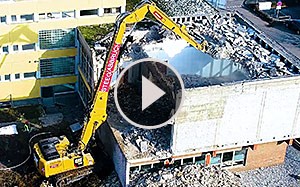 Mehr Informationen zu "Video: Abbruch Bagger CAT 340F im Einsatz"