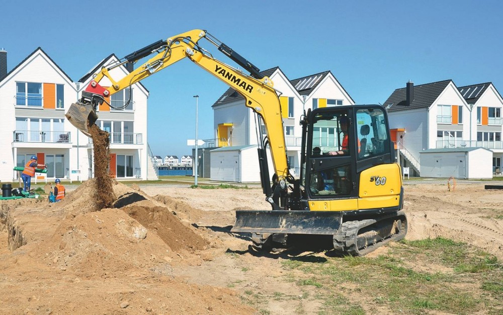 Die von HKL neu erworbenen Maschinen sind vor allem bei dem Bauvorhaben „Ostsee Resort Olpenitz“ aktiv