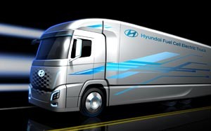 Mehr Informationen zu "Hyundai Fuel Cell Electric Truck"