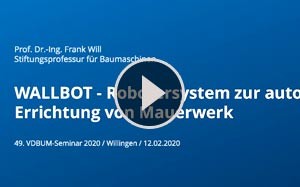 Mehr Informationen zu "VDBUM Seminar 2020 - TU Dresden Wallbot"