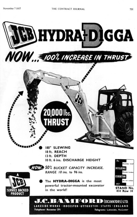 1957 - a black and white advert for the Hydra-digga machine (1920).jpg