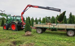 Mehr Informationen zu "HSG Anbauladekran für Traktoren"