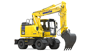 Mehr Informationen zu "Komatsu Bagger PW168 und PW198"