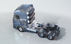 Mehr Informationen zu "Volvo Wasserstoff-Lkw"