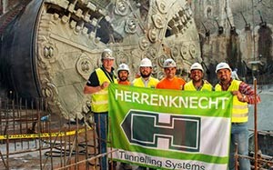 Mehr Informationen zu "Herrenknecht-Tunnelbohrmaschine"